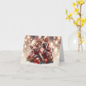 Sphynx Kittens Weihnachtskarte Karte (Gelbe Blume)