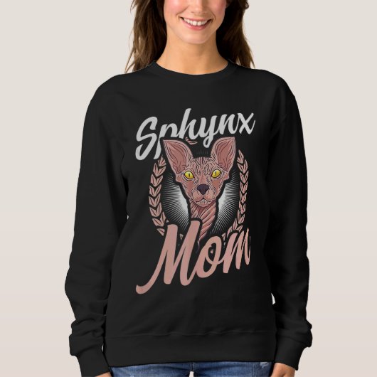 Sphynx-Mama Sphynx-Katze Sweatshirt (Vorderseite)