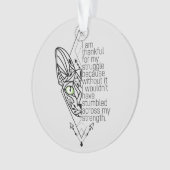 😻 Sphynx mit Weisheit, benutzerdefiniertem Text Ornament (Vorderseite)