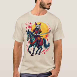 Sphynx Samurai Reitpferd - Kirschblüten Sakur T-Shirt