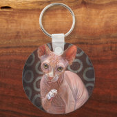 Sphynx Sphinx Cat Jack Schlüsselanhänger (Vorderseite)