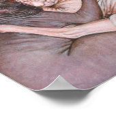 Sphynx Sphinx Cat Malerei Art Poster (Ecke)