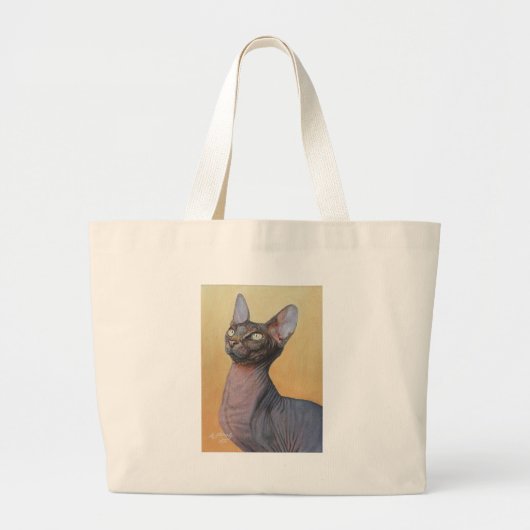 Sphynx Sphinx-Katzen-Katzen Electra Jumbo Stoffbeutel (Vorne)