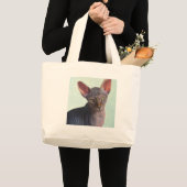 Sphynx Sphinx-Katzen-Katzen Sunitha Jumbo Stoffbeutel (Vorderseite (Produkt))