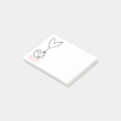 Sphynx Tais Liebe Engels-I ein Sphynx Post-it Klebezettel (angewinkelt)