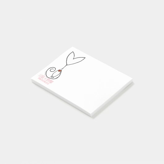 Sphynx Tais Liebe Engels-I ein Sphynx Post-it Klebezettel (angewinkelt)