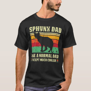 Sphynx Vater Vater Definition Geschenk Katze Vater T-Shirt