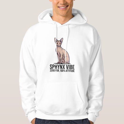 Sphynx Vibe – Null Fell, 100% Einstellung Hoodie (Vorderseite)