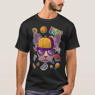 Sphynx Zurück zur Schule Erster Schultag Katze T-Shirt