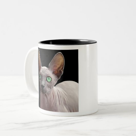 Sphynx Zweifarbige Tasse (Vorderseite Links)