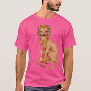 Sphynxkatze in ägyptischem Kostüm für Katze T-Shirt