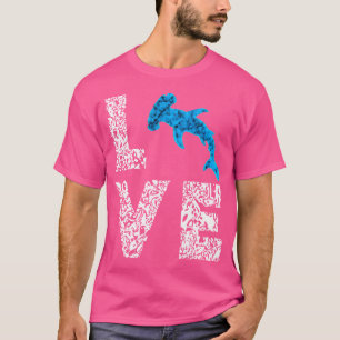 Sphyrna Hammerhead Hai Liebe Ocean Sea Life Fish T-Shirt