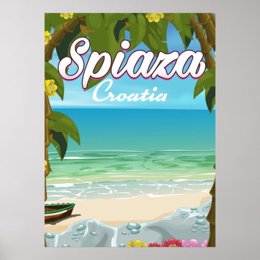 Spiaza Croatia Strandurlaub Poster (Vorne)