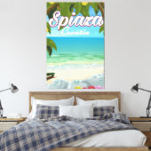 Spiaza Croatia Strandurlaub Poster Leinwanddruck (Insitu (Schlafzimmer))
