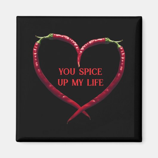 Spicaler Chili Pepper Heart Magnet (Vorne)