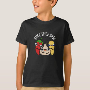 Spice Baby Funny Food Pub Dark BG T-Shirt