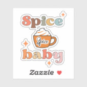 Spice Baby Pumpkin Spice Latte Aufkleber (Blatt)