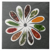 Spice Bloom Kunst Küche Fliese (Vorderseite)