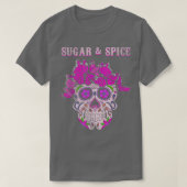 Spice Butterfly Sugar Bone Souls Day Muertos Day H T-Shirt (Design vorne)