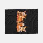 Spice Fall Kaffee Heiße Tee Herbst Ernte Frauen Dr Fleecedecke (Vorderseite (Horizontal))