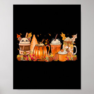 Spice Fall Kaffee Heiße Tee Herbst Ernte Frauen Dr Poster