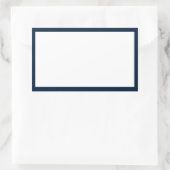 Spice jar Dunkelnavy Blanc Blanche Rechteckiger Aufkleber (Tasche)