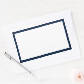 Spice jar Dunkelnavy Blanc Blanche Rechteckiger Aufkleber (Umschlag)