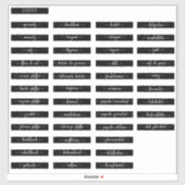 Spice Jar Labels (Blatt)