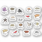 Spice Jar Labels Set (Vorderseite)