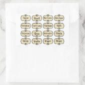 Spice Jar Labels Set Sticker (Tasche)