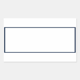 Spice jar navy blauen Rand Blanko rechteckiges Eti Rechteckiger Aufkleber