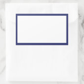 Spice jar navy blauen Rand Blanko rechteckiges Eti Rechteckiger Aufkleber (Tasche)