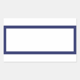 Spice jar navy blauen Rand Blanko rechteckiges Eti Rechteckiger Aufkleber