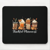 Spice Latte Fall Kaffee Lover Dankbar Apotheker Mousepad (Vorne)