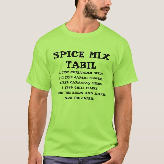 Spice Mix Tabil T-Shirt (Vorderseite)
