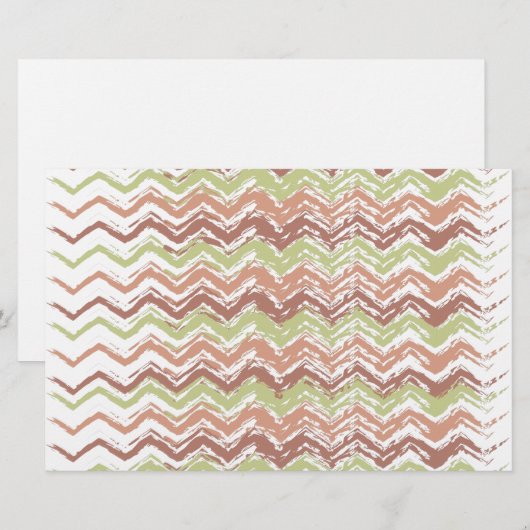 Spice Scribble Zickzack ZigZag Briefpapier (Vorne/Hinten)
