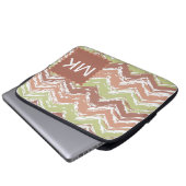 Spice Scribble Zickzack ZigZag Laptopschutzhülle (Vorne Knopf)