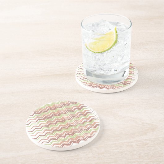 Spice Scribble Zickzack ZigZag Sandstein Untersetzer (Seite)