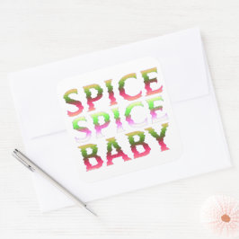 SPICE SPICE BABY Erntedank-Geschenk Quadratischer Aufkleber