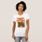 Spice Up Your Christmas – Hot Pepper Holiday Cheer T-Shirt (Vorne ganz)