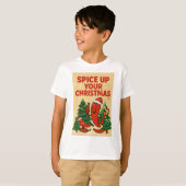 Spice Up Your Christmas – Hot Pepper Holiday Cheer T-Shirt (Vorne ganz)