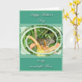 Spicebush Frack Butterfly-Muttertagskarte Karte (Gelbe Blume)
