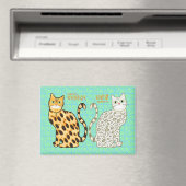 Spicey & Bashful Kitty Magnet (In Situ (Geschirrspüler))