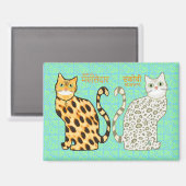 Spicey & Bashful Kitty Magnet (Vorderseite/Rückseite)