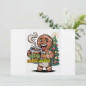 Spicy and Caffeinated Einladung (Stehend Vorderseite)