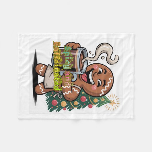 Spicy and Caffeinated Fleecedecke (Vorderseite (Horizontal))