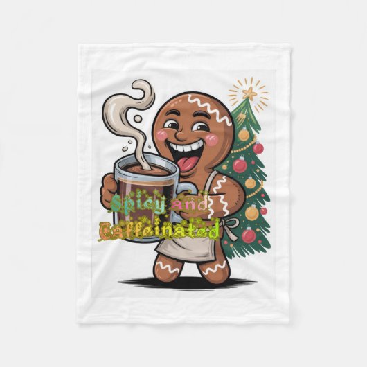 Spicy and Caffeinated Fleecedecke (Vorderseite)