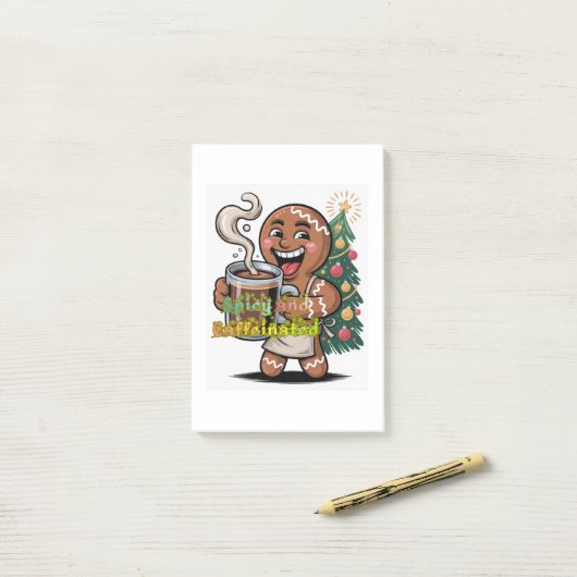 Spicy and Caffeinated Post-it Klebezettel (Auf Schreibtisch)