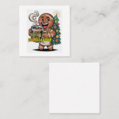 Spicy and Caffeinated Quadratische Visitenkarte (Vorne/Hinten)