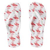 Spicy bitte ~ Khaw Phet Dur - Thai Isan Language Badesandalen (Fußbett)